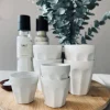 VIAMAJA Café krus 90 ml - Hvid porcelæn 4 stk espresso