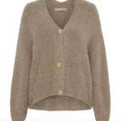 VIAMAJA Cardigan Dakota - Dark fango Clearance