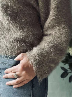 VIAMAJA Cardigan Dakota - Dark fango Clearance