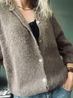 VIAMAJA Cardigan Juliana - Fango Best