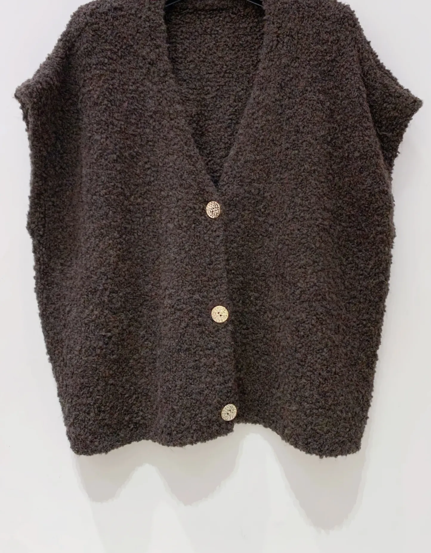 VIAMAJA Cardigan med kort ærmer - Brown Outlet