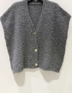 VIAMAJA Cardigan med kort ærmer - Grey Online