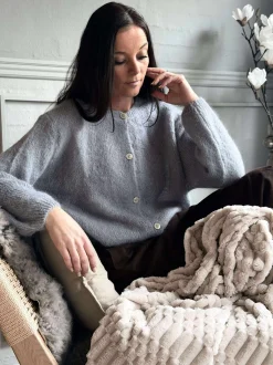 VIAMAJA Cardigan Mohair - Grå Sale