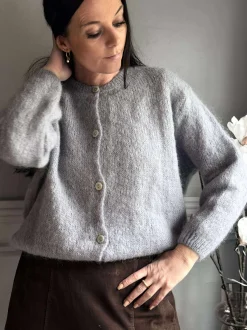 VIAMAJA Cardigan Mohair - Grå Sale