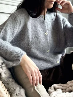 VIAMAJA Cardigan Mohair - Grå Sale