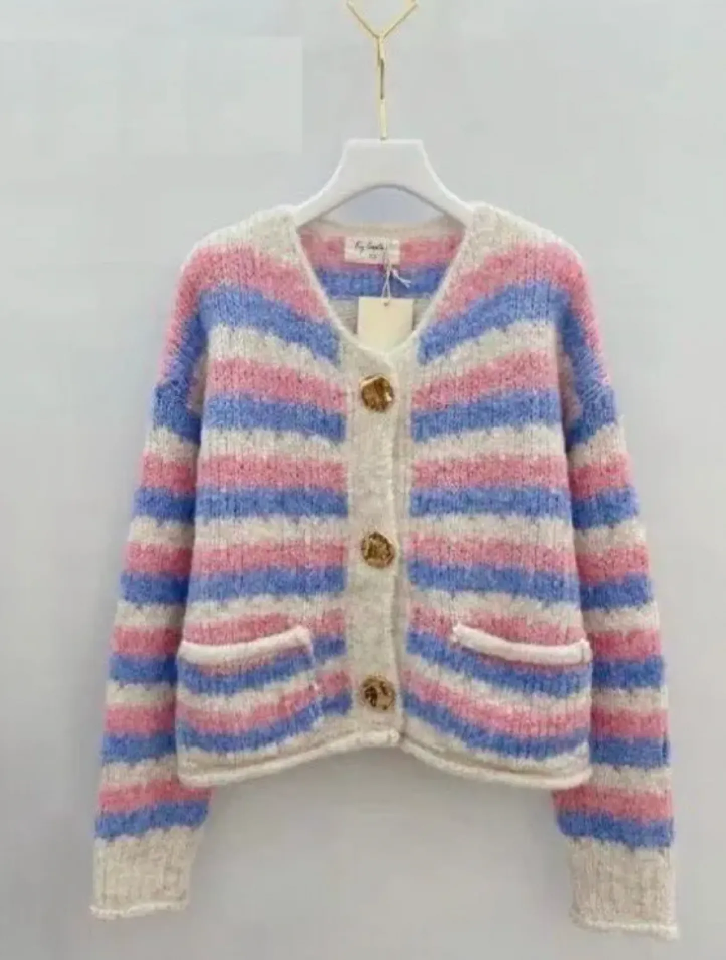VIAMAJA Cardigan Pastel strib Sale