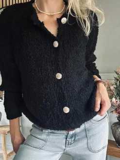 VIAMAJA Cardigan Rosalie Black Discount