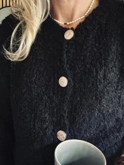 VIAMAJA Cardigan Rosalie Black Discount