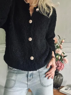 VIAMAJA Cardigan Rosalie Black Discount