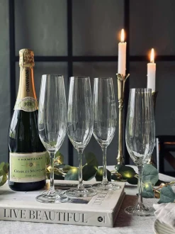 VIAMAJA Champagneglas CRYSTAL - Sæt med 4 stk. Hot