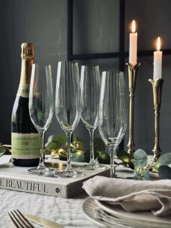 VIAMAJA Champagneglas CRYSTAL - Sæt med 4 stk. Hot