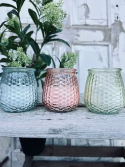 VIAMAJA Citronella lys - Mix i farvet glas Discount