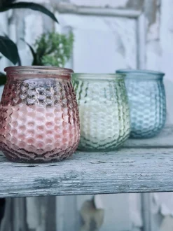 VIAMAJA Citronella lys - Mix i farvet glas Discount