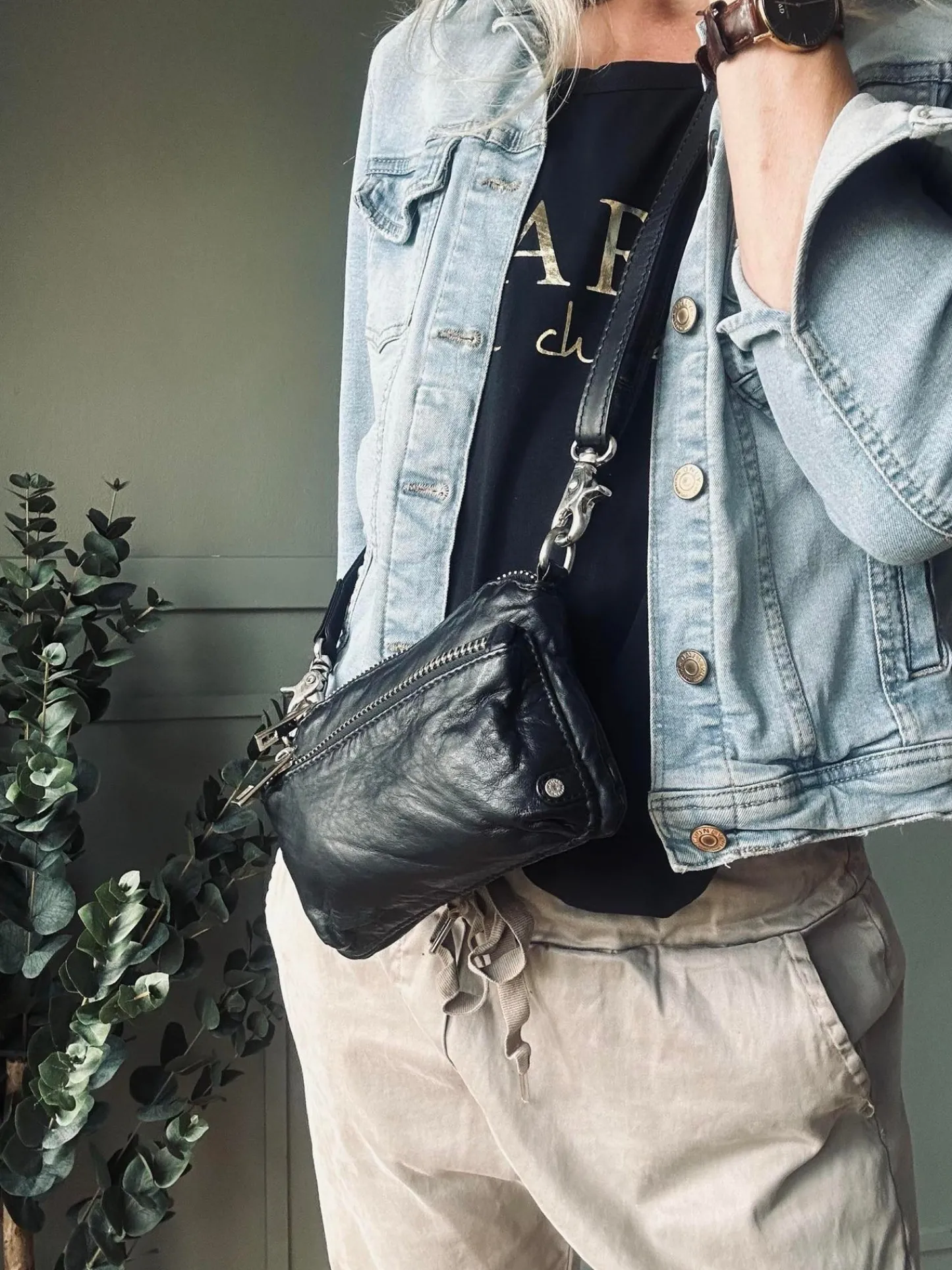 VIAMAJA Clutch / crossover - Black / silver Clearance