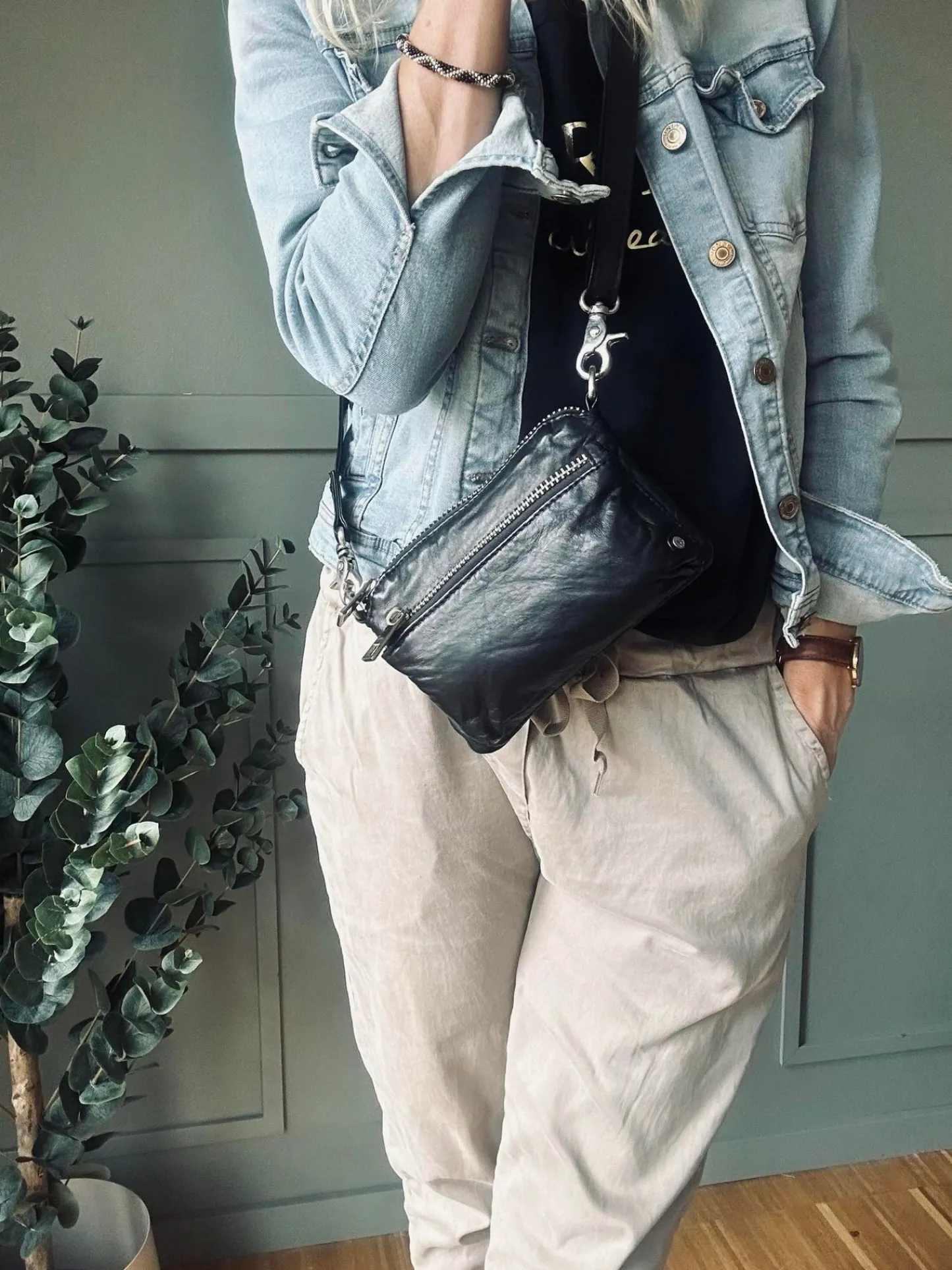 VIAMAJA Clutch / crossover - Black / silver Clearance
