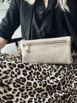 VIAMAJA Clutch / skindtaske - Sand Clearance