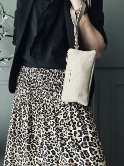 VIAMAJA Clutch / skindtaske - Sand Clearance