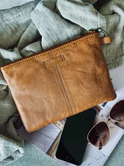 VIAMAJA Clutch Alba - Cognac