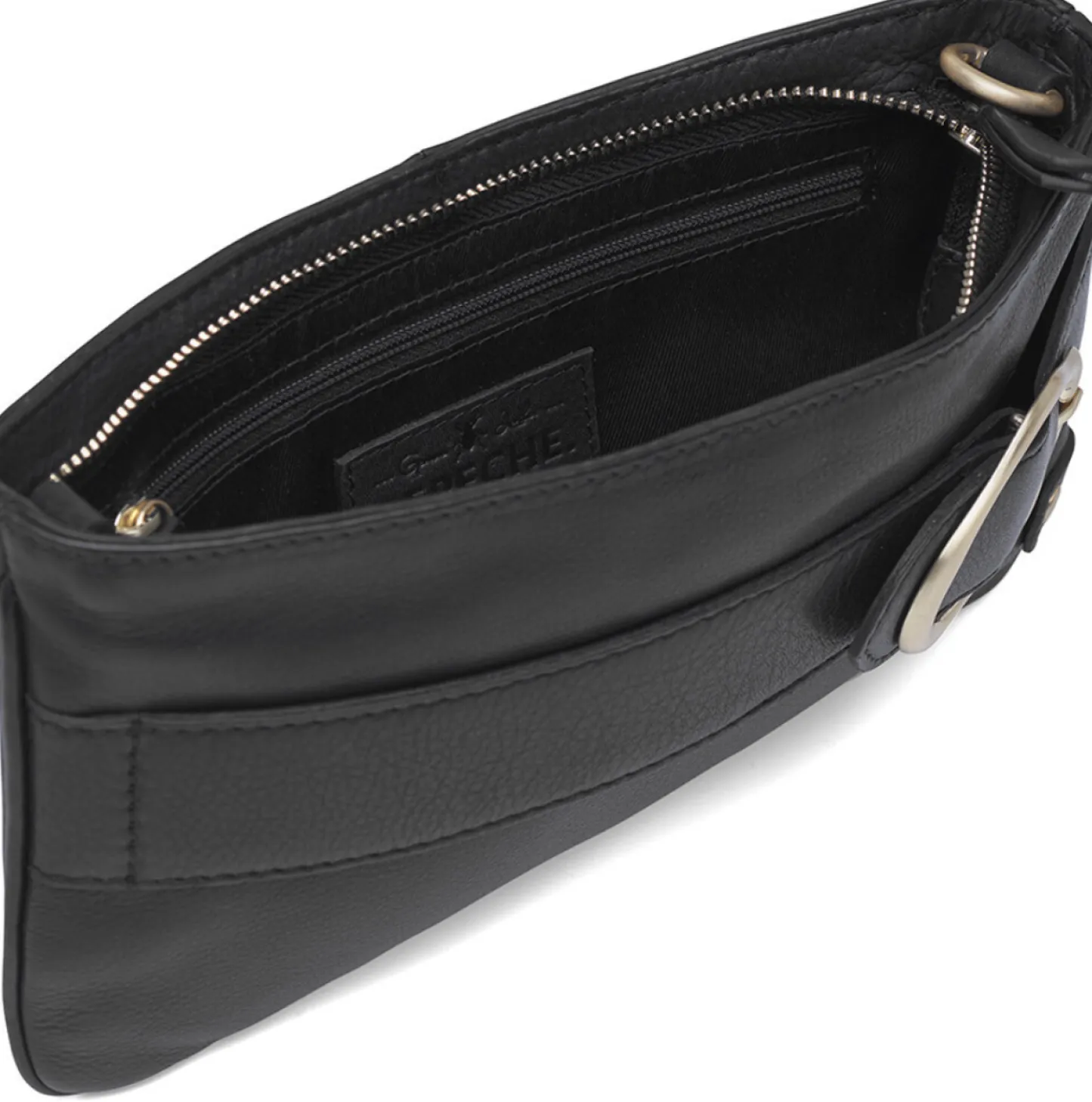 VIAMAJA Clutch Berlin - Black leather Discount