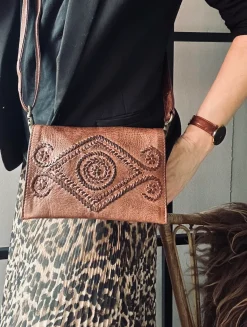 VIAMAJA Clutch Boheme Brandy – Handmade