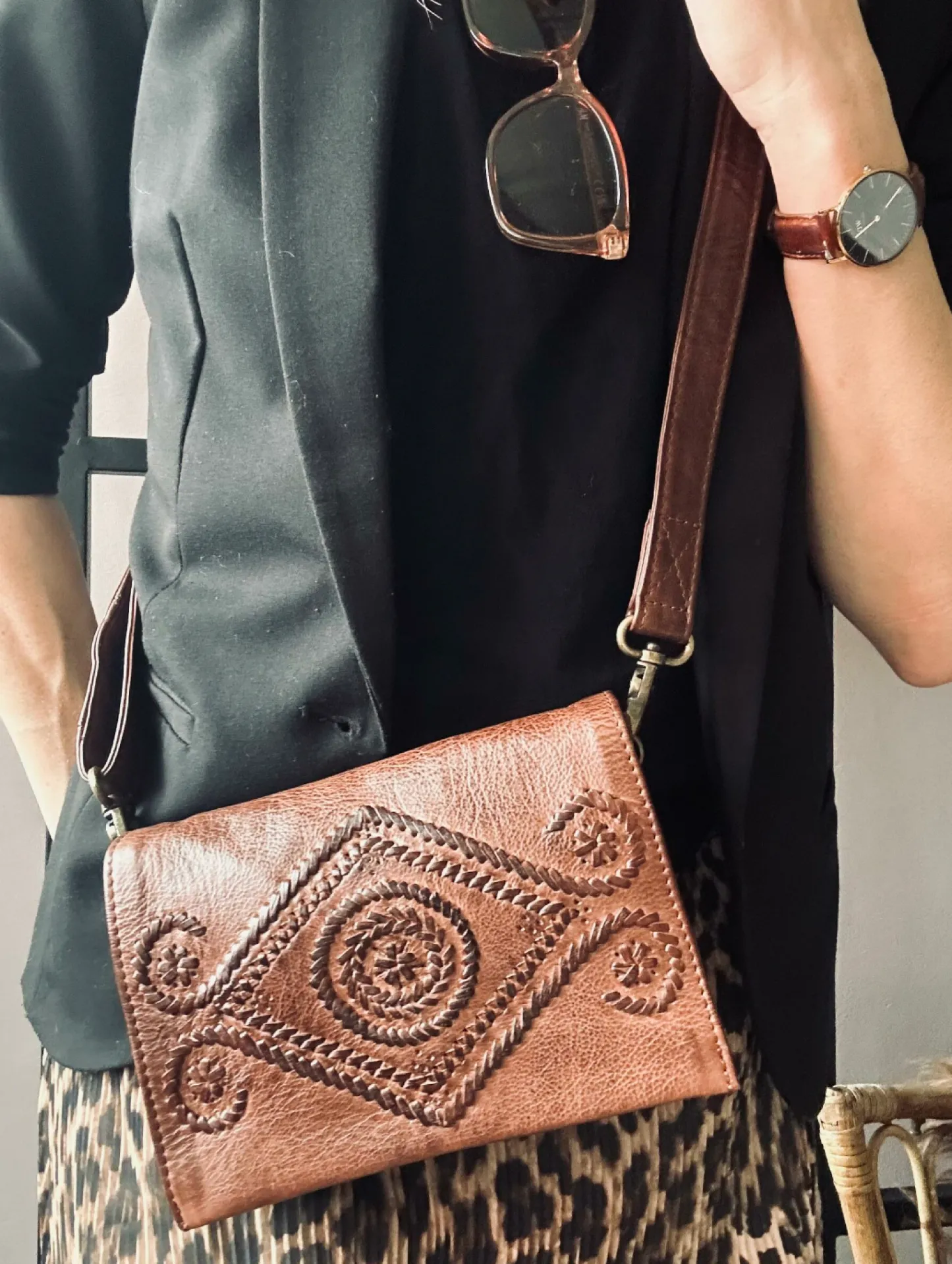 VIAMAJA Clutch Boheme Brandy – Handmade