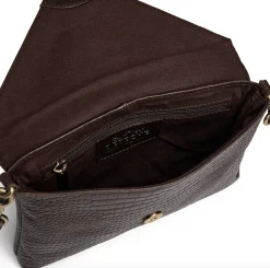 VIAMAJA Clutch croco i skind - Brown Discount