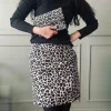VIAMAJA Clutch Grey leopard leather Hot