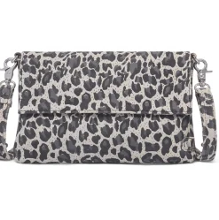 VIAMAJA Clutch Grey leopard leather Hot