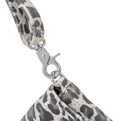 VIAMAJA Clutch Grey leopard leather Hot