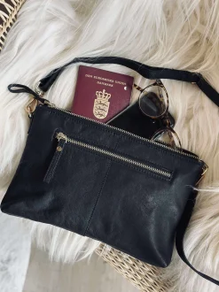 VIAMAJA Clutch i sort skind Clearance