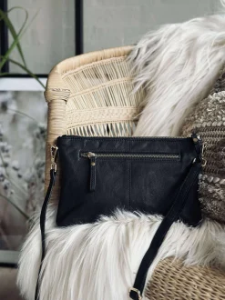 VIAMAJA Clutch i sort skind Clearance