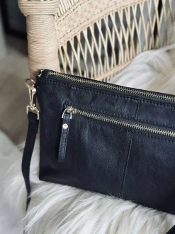 VIAMAJA Clutch i sort skind Clearance