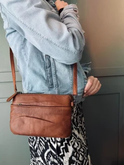 VIAMAJA Clutch Jelva Cognac Best