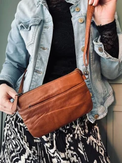 VIAMAJA Clutch Jelva Cognac Best