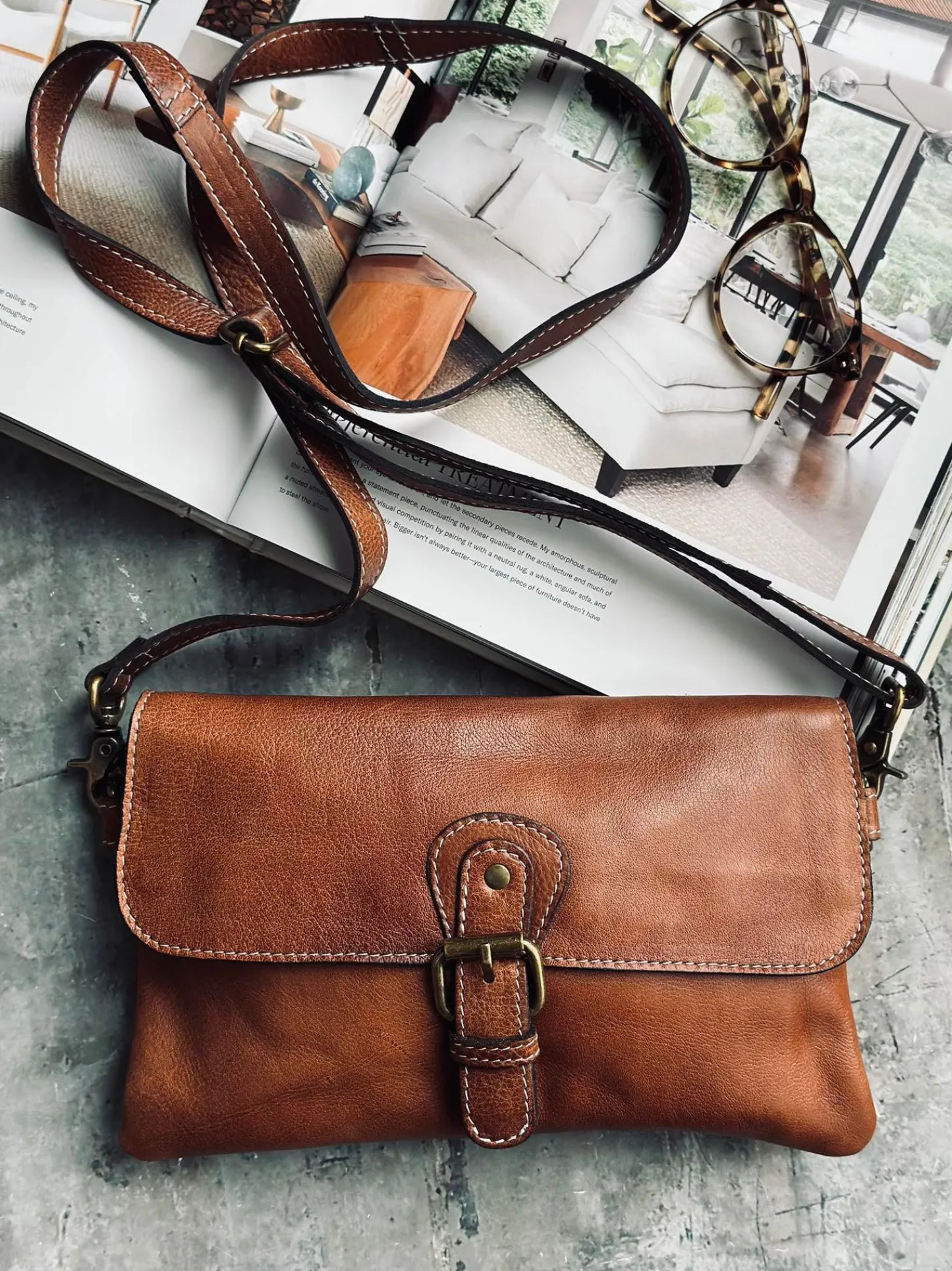 VIAMAJA Clutch Jodi - Walnut Discount