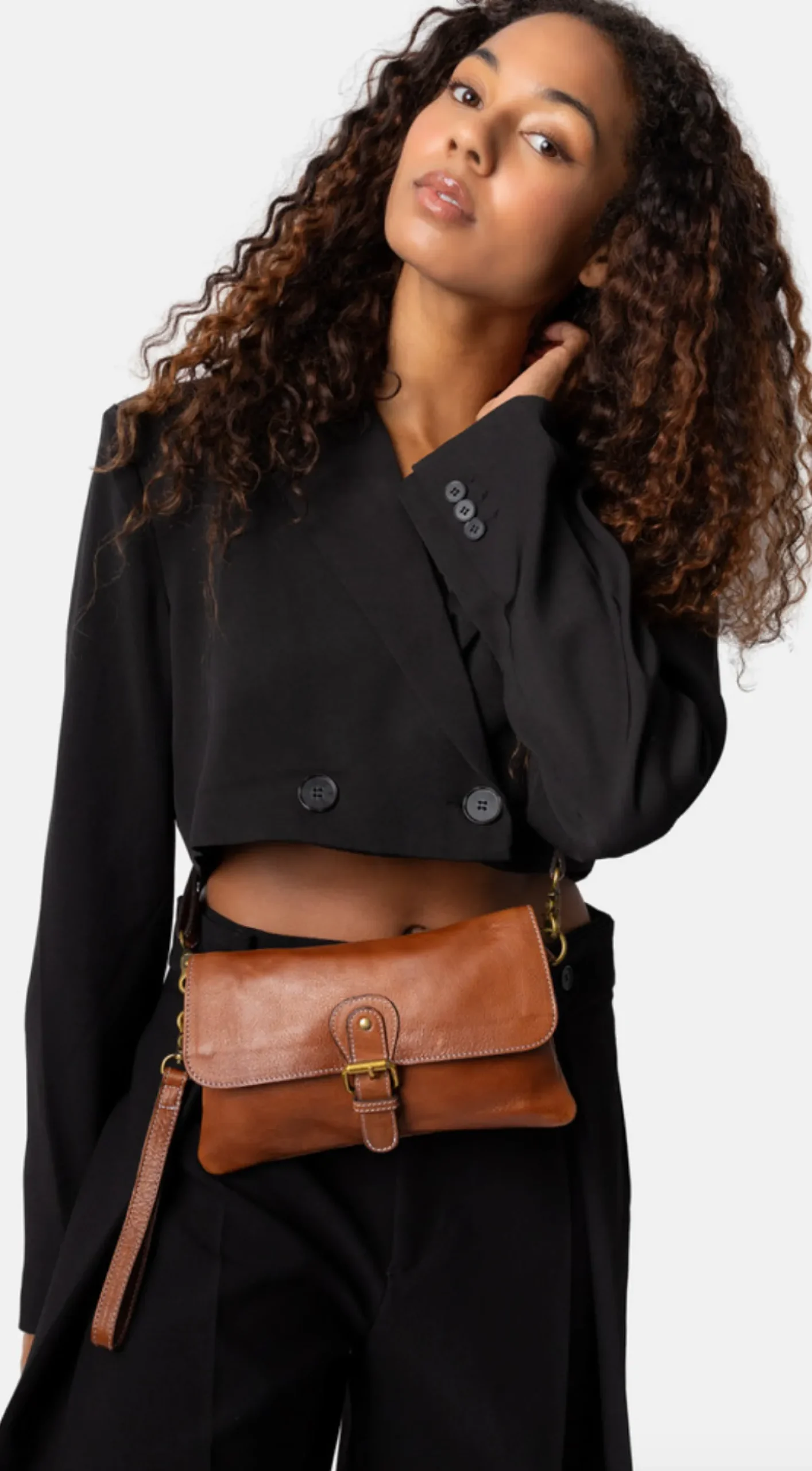 VIAMAJA Clutch Jodi - Walnut Discount