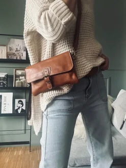 VIAMAJA Clutch Jodi - Walnut Discount