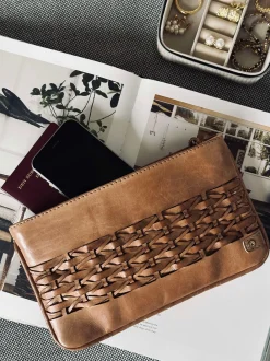 VIAMAJA Clutch Lux Handmade - Camel New