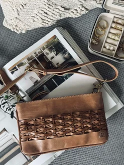 VIAMAJA Clutch Lux Handmade - Camel New