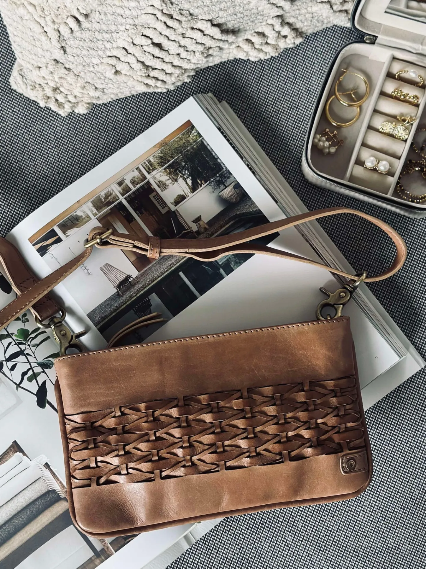 VIAMAJA Clutch Lux Handmade - Camel New