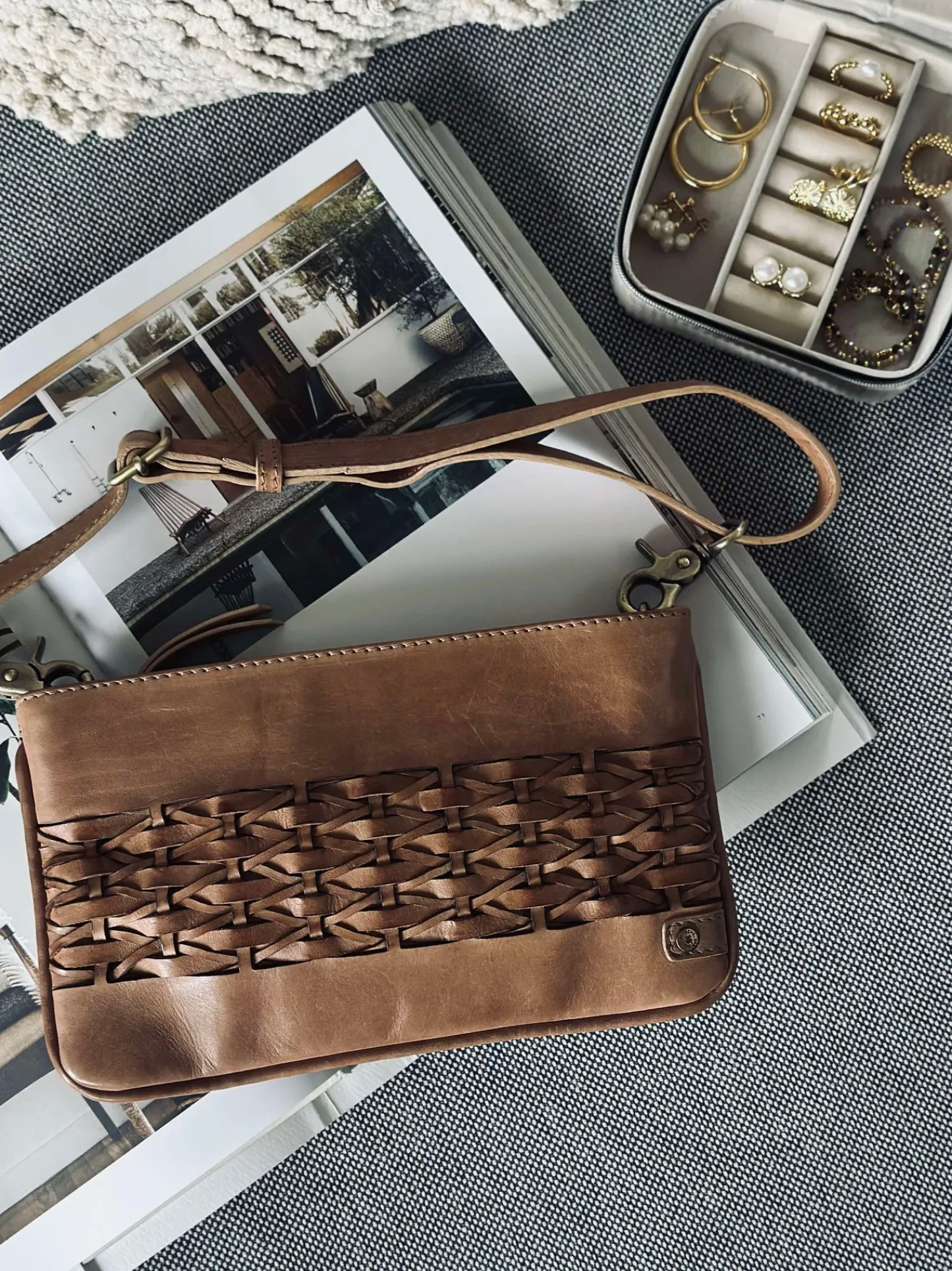 VIAMAJA Clutch Lux Handmade - Camel New