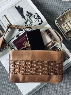 VIAMAJA Clutch Lux Handmade - Camel New