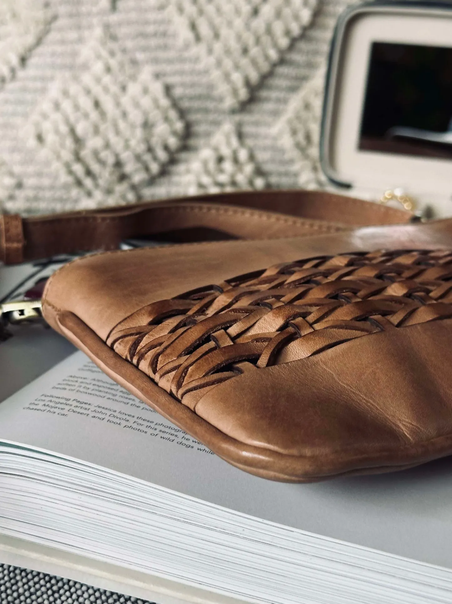 VIAMAJA Clutch Lux Handmade - Camel New