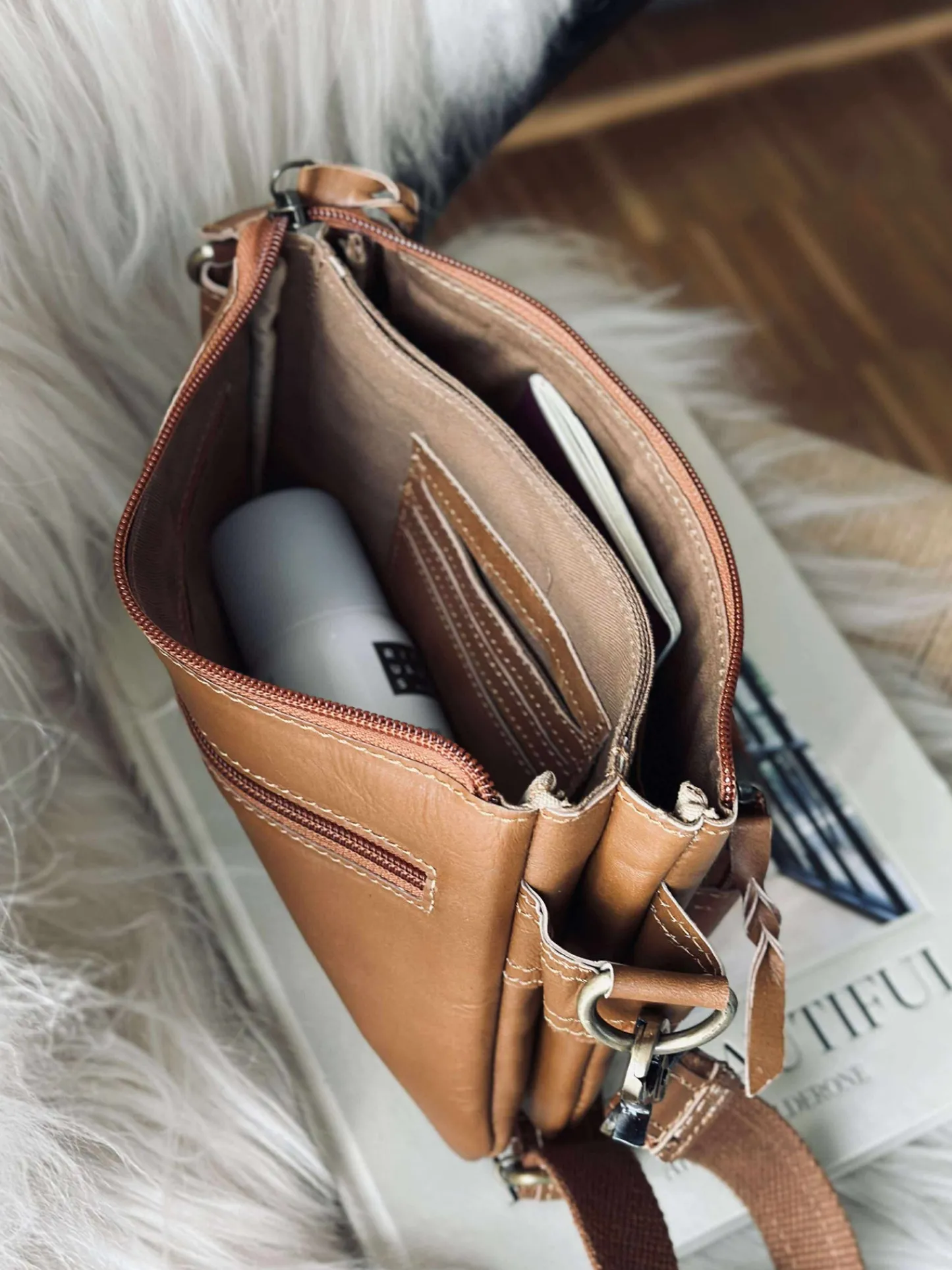 VIAMAJA Clutch Mille cognac Outlet