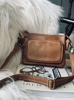VIAMAJA Clutch Mille cognac Outlet