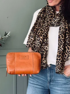 VIAMAJA Clutch Minna Cognac Hot