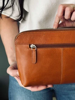 VIAMAJA Clutch Minna Cognac Hot