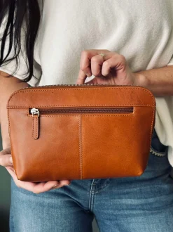 VIAMAJA Clutch Minna Cognac Hot