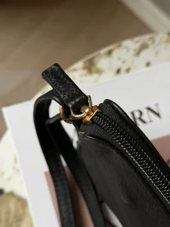 VIAMAJA Clutch Misse - Black / Gold Clearance
