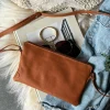 VIAMAJA Clutch Misse - Cognac / Gold Clearance